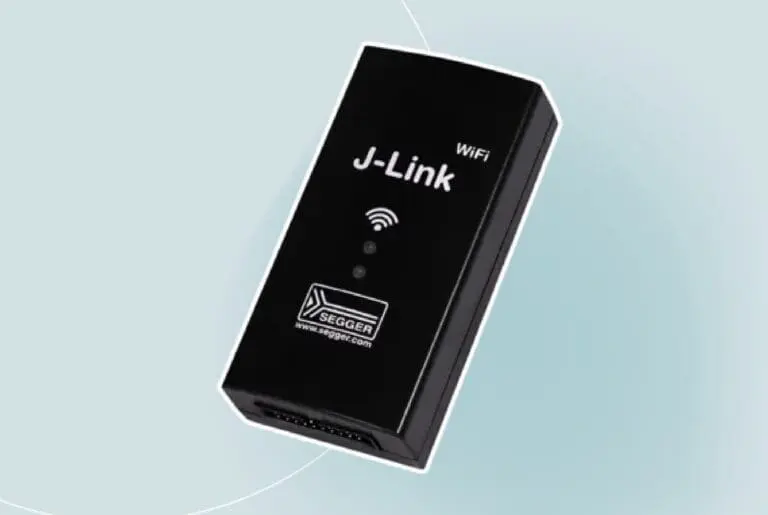 SEGGER J-Link WiFi+ wireless debug probe with 2.4 GHz WiFi for fast and flexible embedded development.
