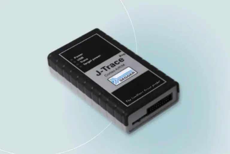 SEGGER J-Trace for Cortex-M debug and trace probe for high-speed real-time analysis of ARM Cortex-M based systems.