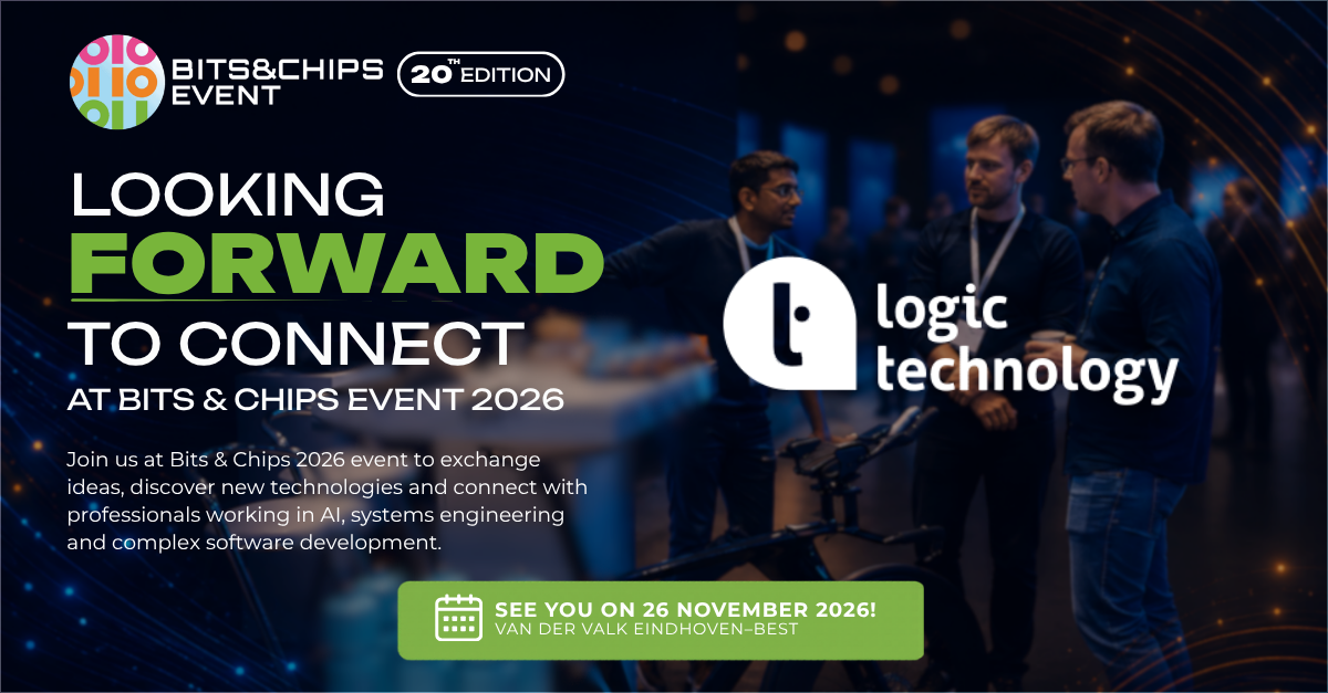 Looking forward to connect" banner (bits and chips event 2026)