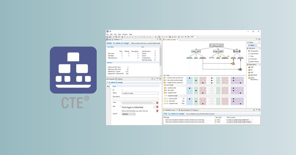 CTE Classification Tree Editor | Logic Technology